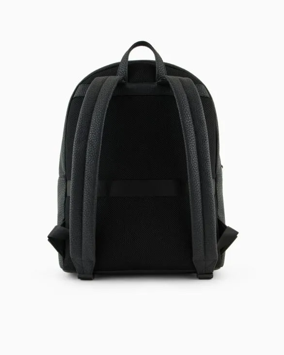 Coated Fabric Backpack Black Men Armani Backpacks Coated Fabric Backpack Black Men Armani Backpacks