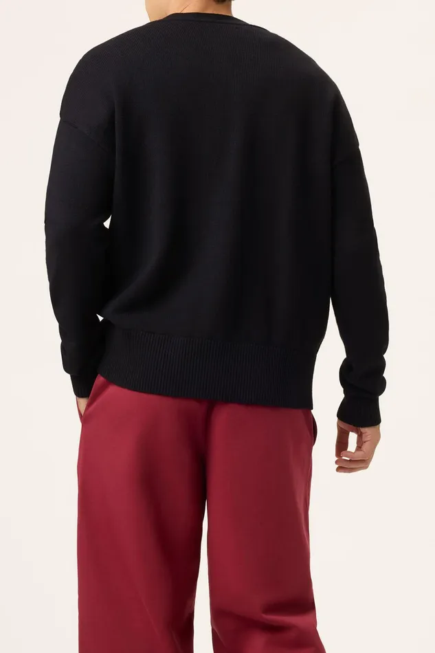 Coats and Jackets Men Fila Baseline Cardigan 001 Black Coats and Jackets Men Fila Baseline Cardigan 001 Black