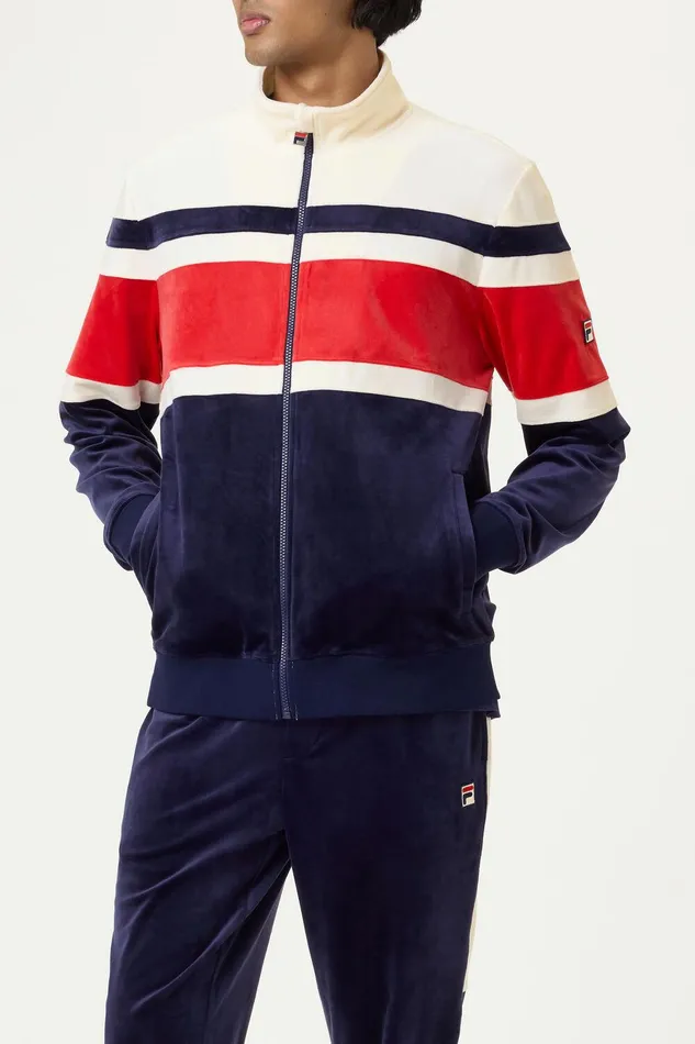 Coats and Jackets Men Fila Smart Retro Velour Blocked Track Jacket 488 Fila Navygardeniafila Red Coats and Jackets Men Fila Smart Retro Velour Blocked Track Jacket 488 Fila Navygardeniafila Red