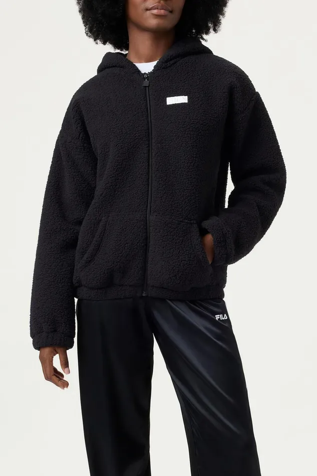 Coats and Jackets Women Fila High Pile Fleece Jacket Coats and Jackets Women Fila High Pile Fleece Jacket