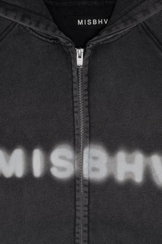 Community Zipped Hoodie Washed Black Men MISBHV Hoodies and Sweats
