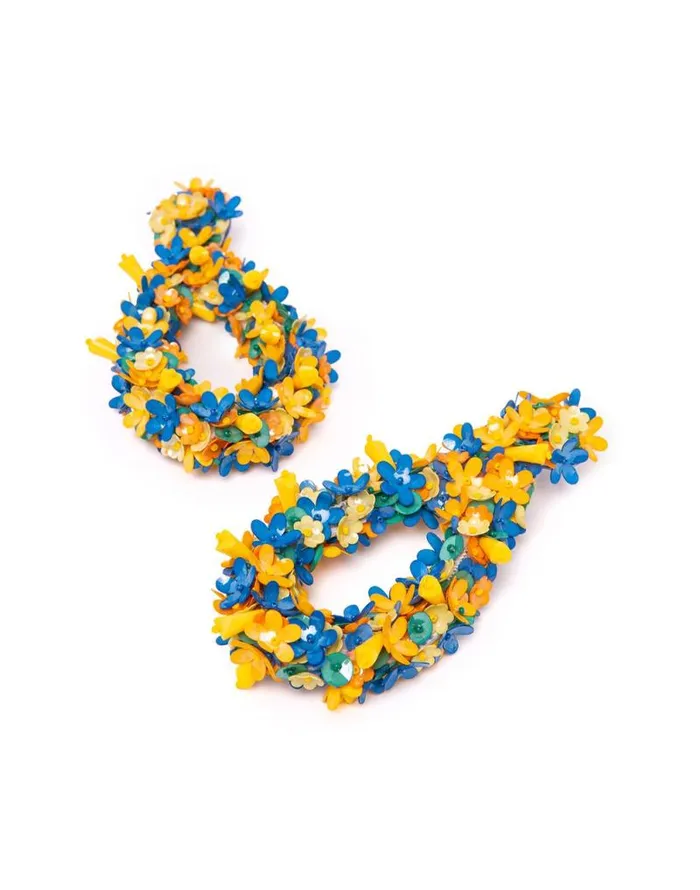 Confetti Hoop Earrings Solid Yellow Women La Double J Jewelry Confetti Hoop Earrings Solid Yellow Women La Double J Jewelry