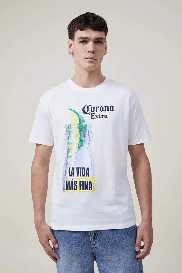 Corona Premium Loose Fit TShirt Lcn Cor Vintage Whitecorona 8211 La Vida Nas Fi Men Cotton On Tees and Tanks Corona Premium Loose Fit TShirt Lcn Cor Vintage Whitecorona 8211 La Vida Nas Fi Men Cotton On Tees and Tanks