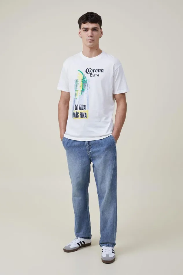 Corona Premium Loose Fit TShirt Lcn Cor Vintage Whitecorona 8211 La Vida Nas Fi Men Cotton On Tees and Tanks Corona Premium Loose Fit TShirt Lcn Cor Vintage Whitecorona 8211 La Vida Nas Fi Men Cotton On Tees and Tanks