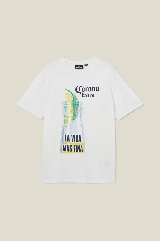 Corona Premium Loose Fit TShirt Lcn Cor Vintage Whitecorona 8211 La Vida Nas Fi Men Cotton On Tees and Tanks Corona Premium Loose Fit TShirt Lcn Cor Vintage Whitecorona 8211 La Vida Nas Fi Men Cotton On Tees and Tanks