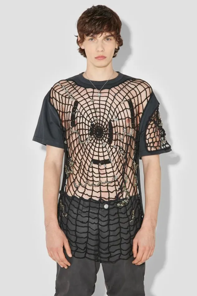 Crochet TShirt Black Men MISBHV TShirts