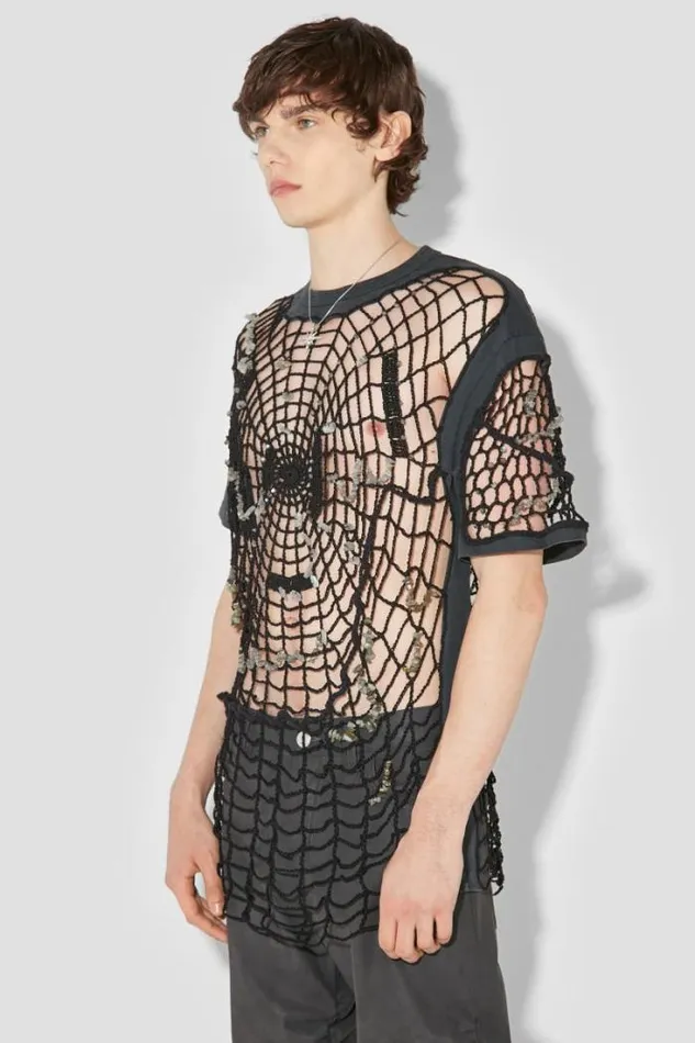 Crochet TShirt Black Men MISBHV TShirts