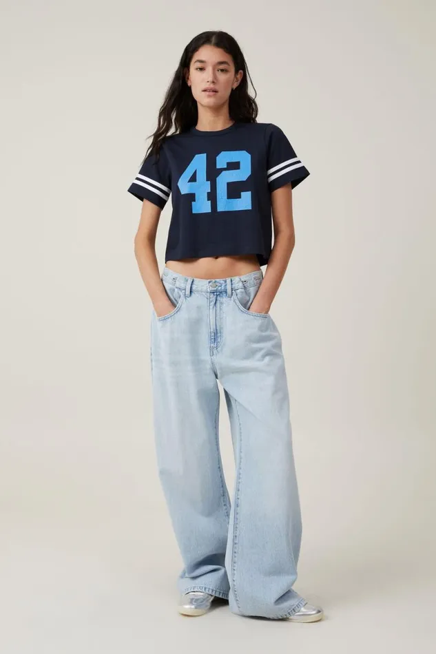 Crop Regular Tee Palm Cove 42ink Navy Women Cotton On Tops Crop Regular Tee Palm Cove 42ink Navy Women Cotton On Tops