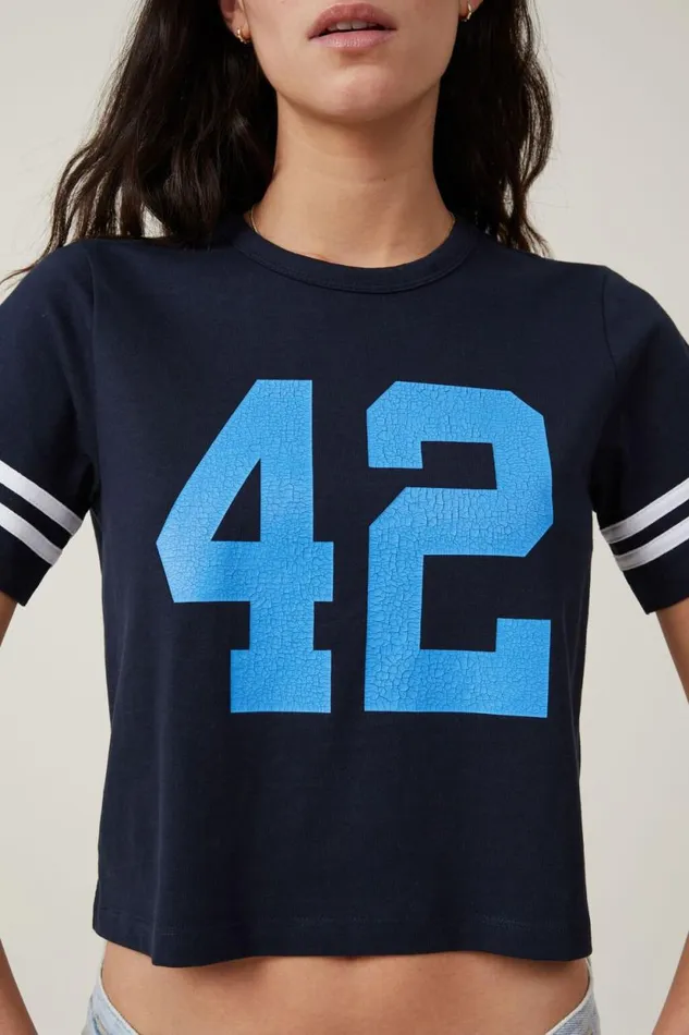 Crop Regular Tee Palm Cove 42ink Navy Women Cotton On Tops Crop Regular Tee Palm Cove 42ink Navy Women Cotton On Tops