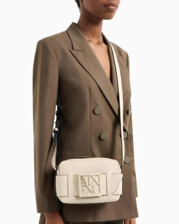 Crossbody Bag With Logo Beige Women Armani Crossbody Bags Crossbody Bag With Logo Beige Women Armani Crossbody Bags