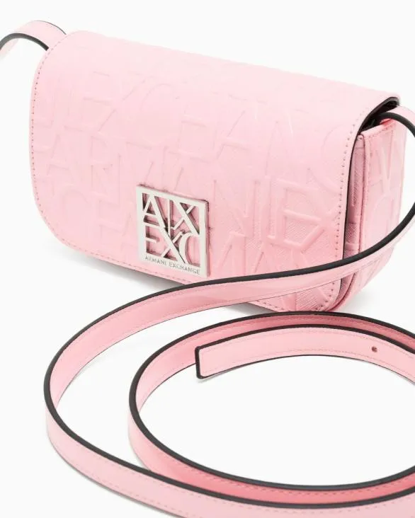 Crossbody Bag With Logo Pink Women Armani Crossbody Bags Crossbody Bag With Logo Pink Women Armani Crossbody Bags