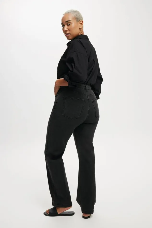 Curvy Stretch Straight Jean Graphite Black Women Cotton On Pants Curvy Stretch Straight Jean Graphite Black Women Cotton On Pants