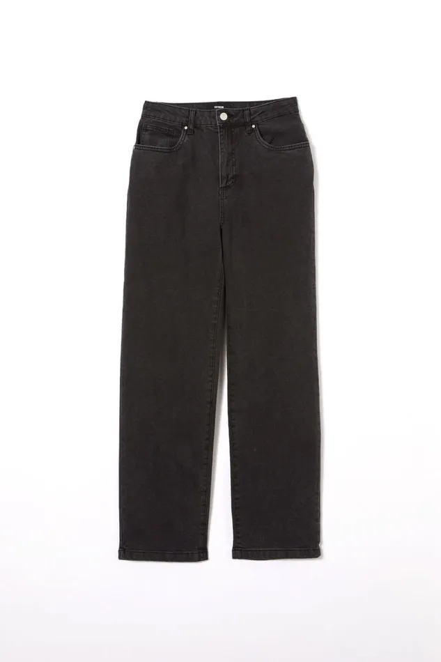 Curvy Stretch Straight Jean Graphite Black Women Cotton On Pants Curvy Stretch Straight Jean Graphite Black Women Cotton On Pants