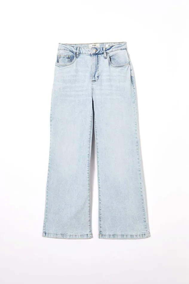 Curvy Stretch Wide Jean Palm Blue Women Cotton On Jeans