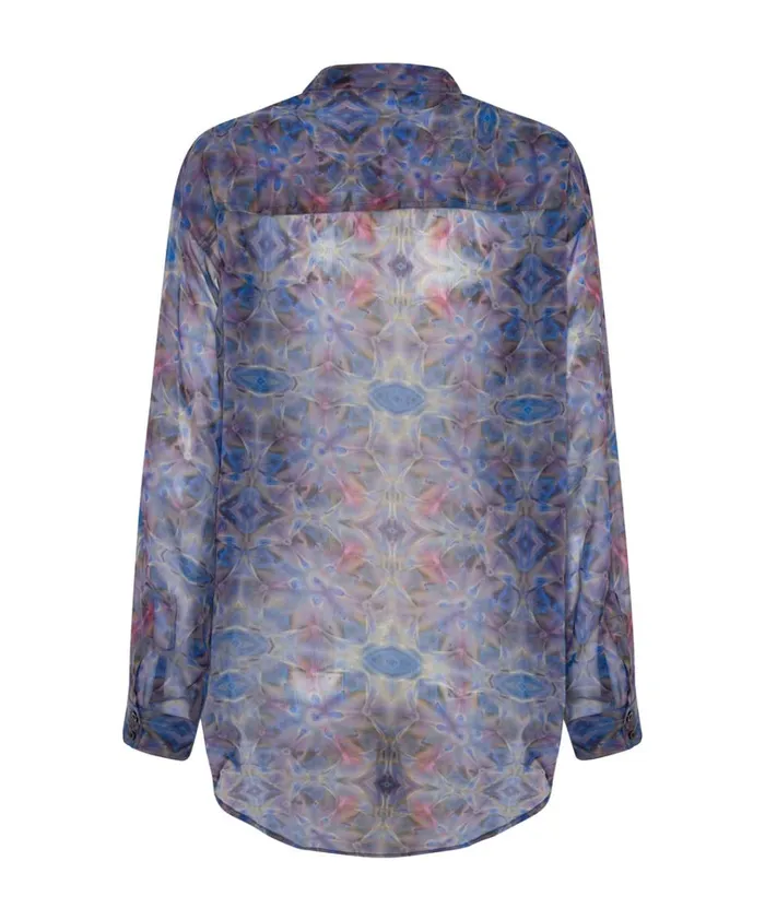 CYMATIC REFLECTIONS UTILITY SHIRT Women One Teaspoon Shirts CYMATIC REFLECTIONS UTILITY SHIRT Women One Teaspoon Shirts
