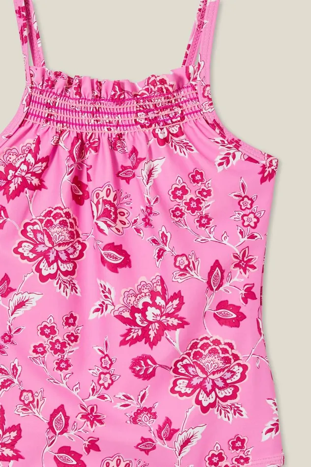 Daisy One Piece Pink Gerberafrida Folk Floral Girls Cotton On Swimwear Daisy One Piece Pink Gerberafrida Folk Floral Girls Cotton On Swimwear
