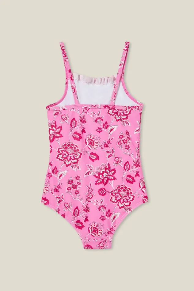 Daisy One Piece Pink Gerberafrida Folk Floral Girls Cotton On Swimwear Daisy One Piece Pink Gerberafrida Folk Floral Girls Cotton On Swimwear