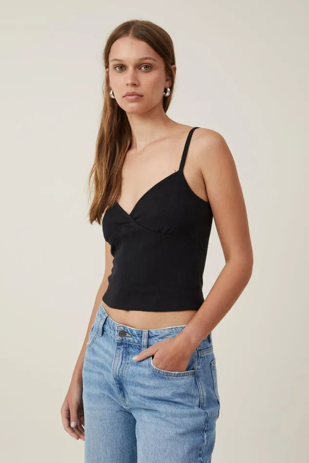 Darcie Strappy Cami Black Women Cotton On Tops