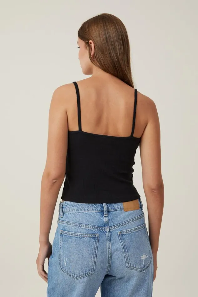 Darcie Strappy Cami Black Women Cotton On Tops