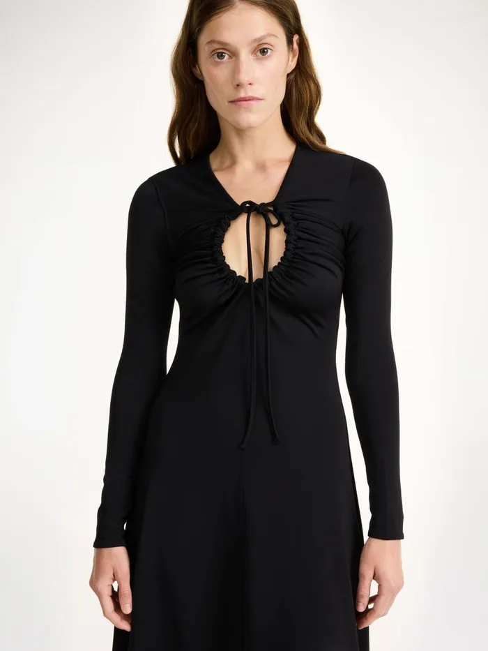Deija Maxi Dress Black Women By Malene Birger Knitwear