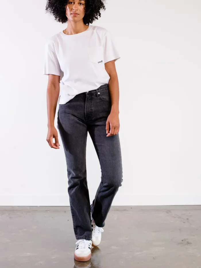 Denim Becky Straight Leg Jean Grey Wash Able Women