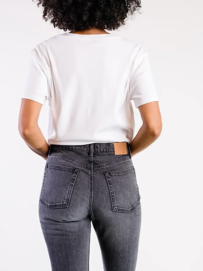 Denim Becky Straight Leg Jean Grey Wash Able Women