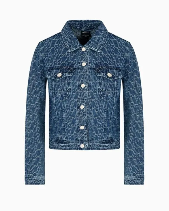 Denim Jackets Blue Women Armani Matching Sets