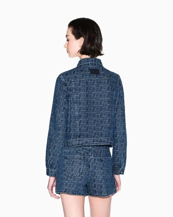 Denim Jackets Blue Women Armani Matching Sets Denim Jackets Blue Women Armani Matching Sets