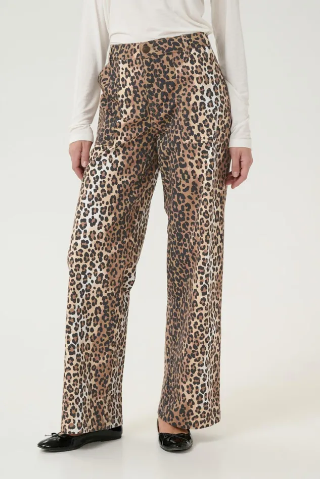Denim Styles Women CULTURE CUfenna Leopard Trousers