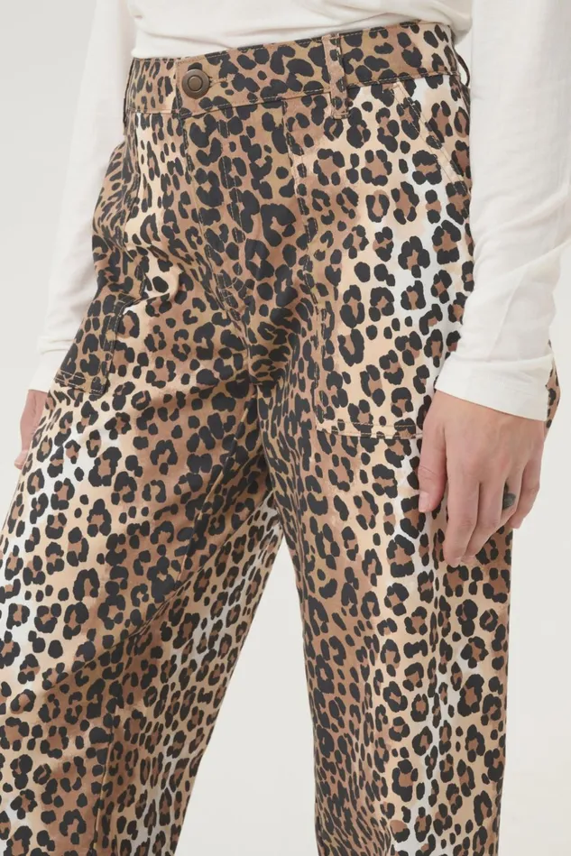 Denim Styles Women CULTURE CUfenna Leopard Trousers