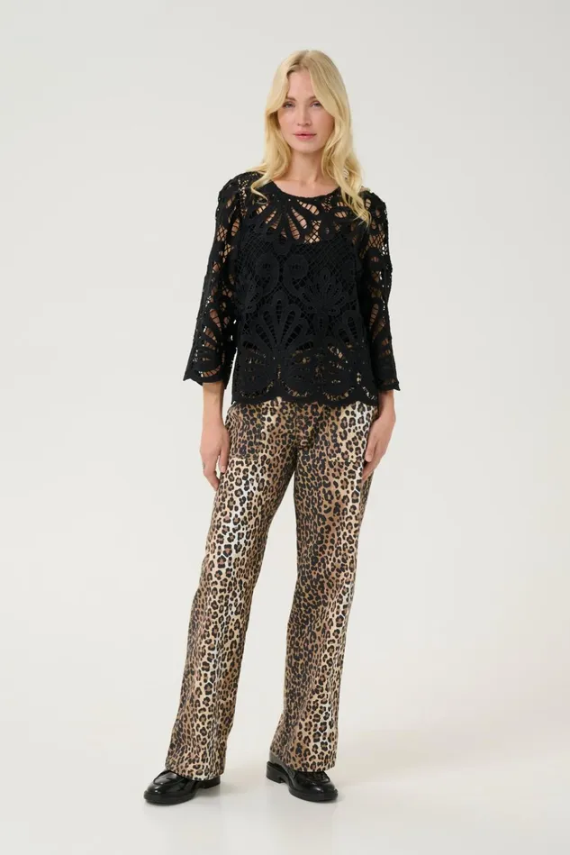 Denim Styles Women CULTURE CUfenna Leopard Trousers