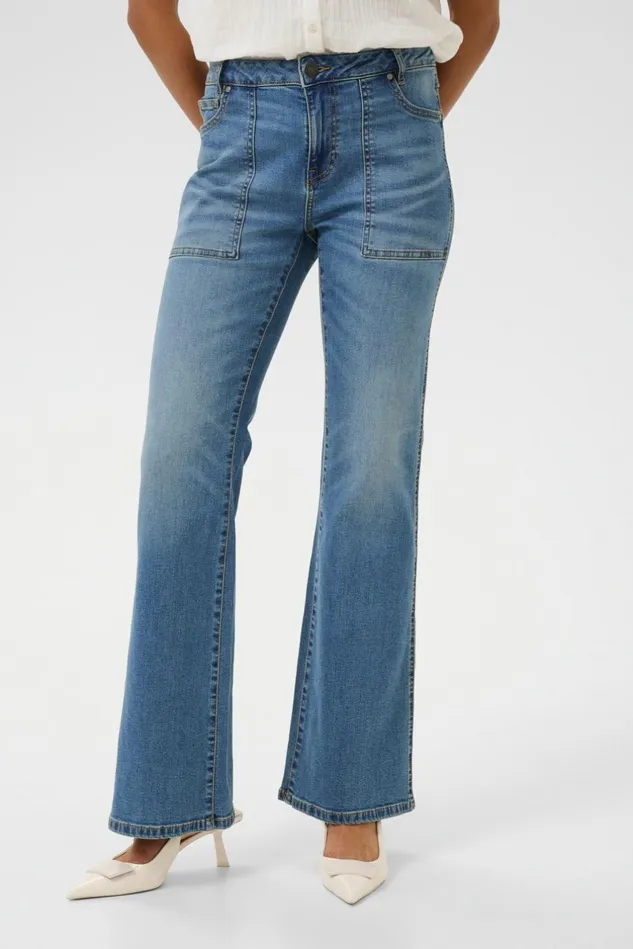 Denim Styles Women CULTURE CUhailey Jeans Medium Vintage Blue Wash