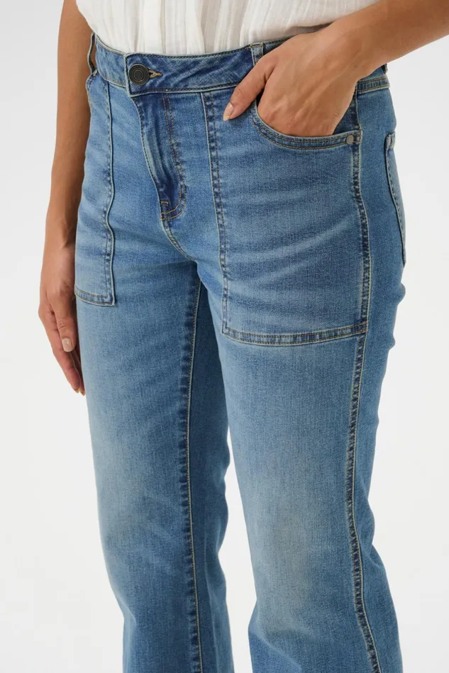 Denim Styles Women CULTURE CUhailey Jeans Medium Vintage Blue Wash