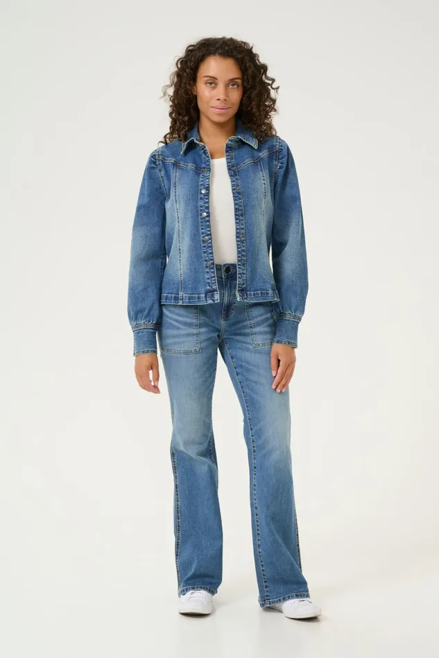 Denim Styles Women CULTURE CUhailey Jeans Medium Vintage Blue Wash