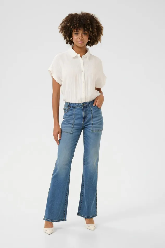 Denim Styles Women CULTURE CUhailey Jeans Medium Vintage Blue Wash