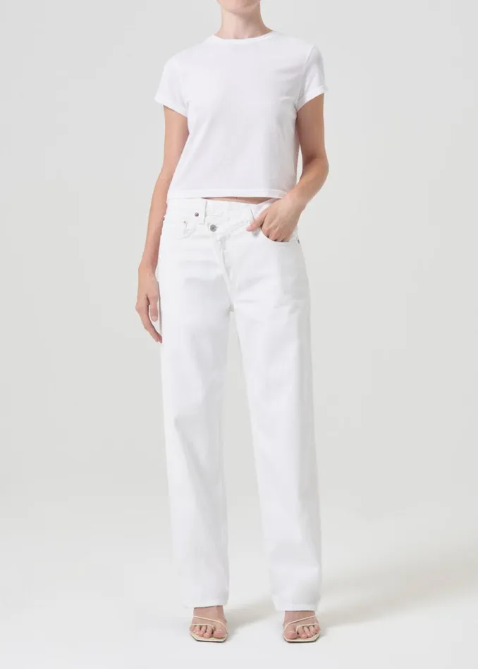 Denim Women Agolde Criss Cross Upsized Jean In Milkshake