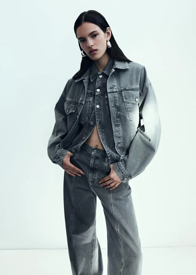 Denim Women Agolde Dalton Balloon Jacket In Dollar