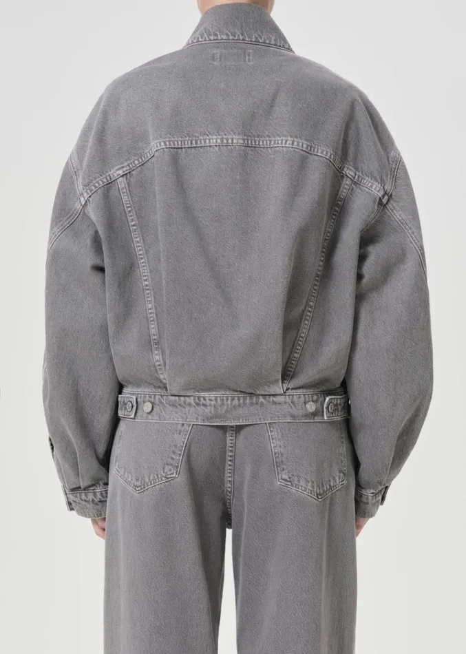 Denim Women Agolde Dalton Balloon Jacket In Dollar