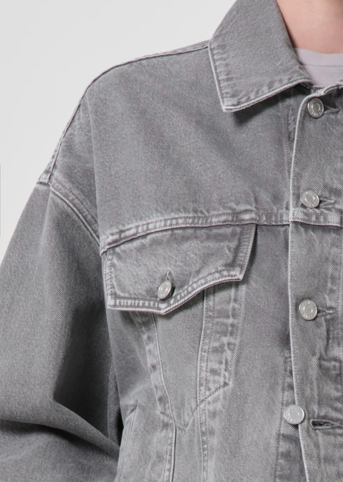 Denim Women Agolde Dalton Balloon Jacket In Dollar