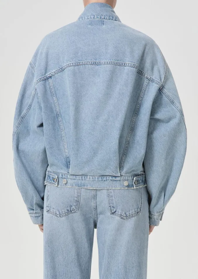 Denim Women Agolde Dalton Balloon Jacket In Soul