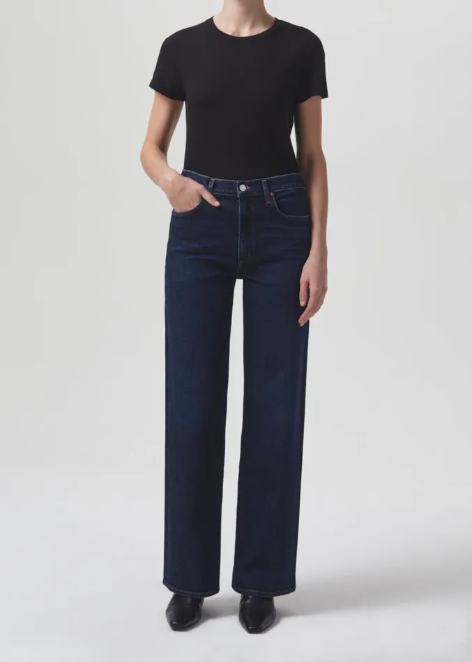 Denim Women Agolde Harper Straight Jean Stretch In Formation