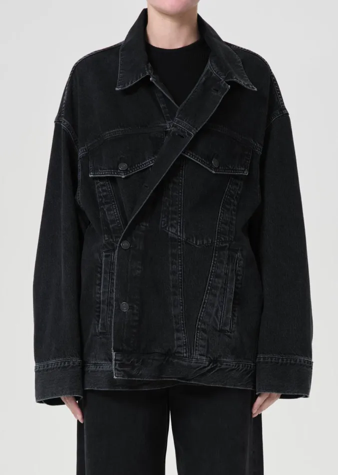 Denim Women Agolde Reworked Wayne Jacket In Spider