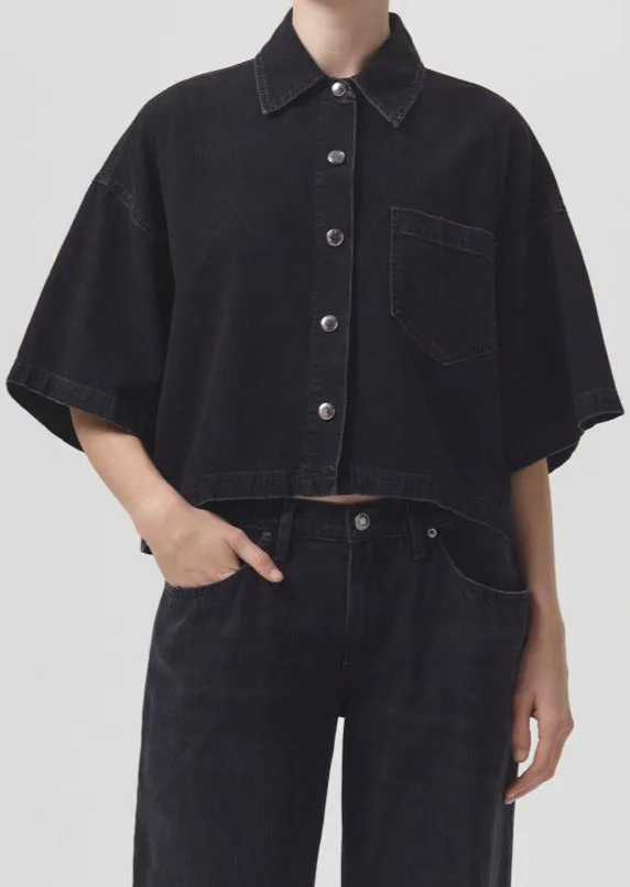 Denim Women Agolde Rona Box Shirt In Intense