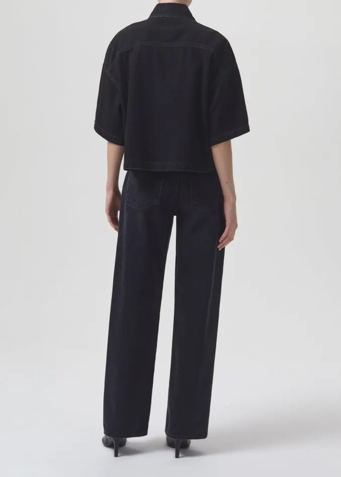 Denim Women Agolde Rona Box Shirt In Intense