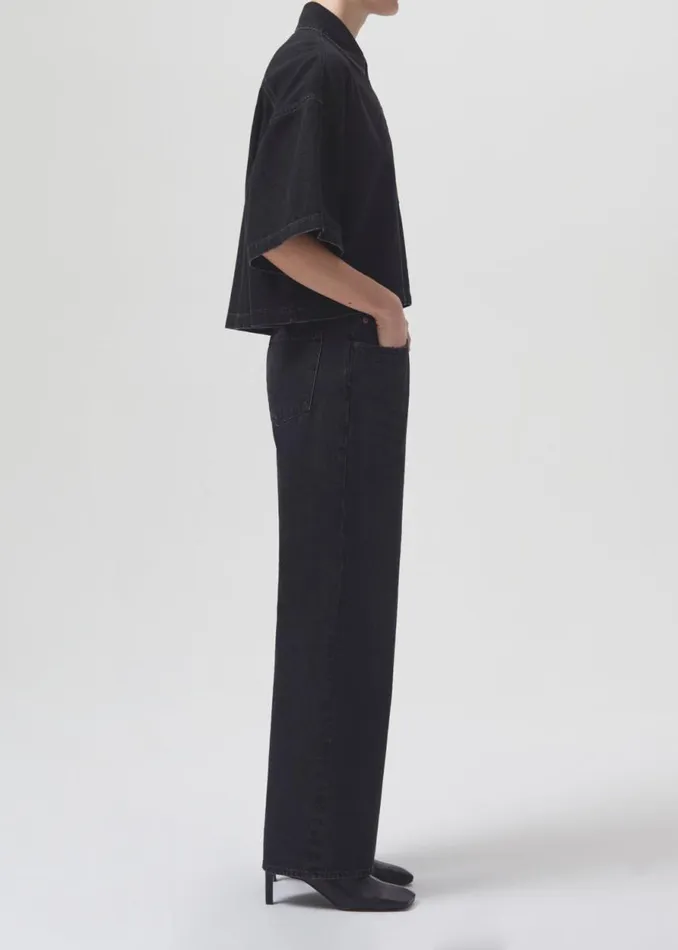 Denim Women Agolde Rona Box Shirt In Intense