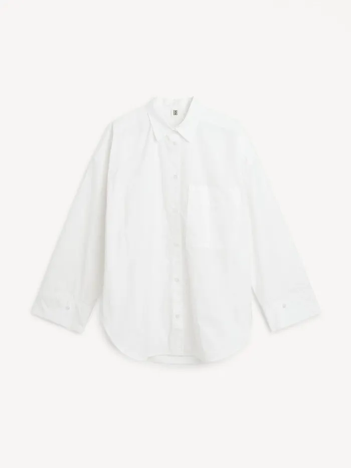 Derris Organic Cotton Shirt Pure White Women By Malene Birger Shirts