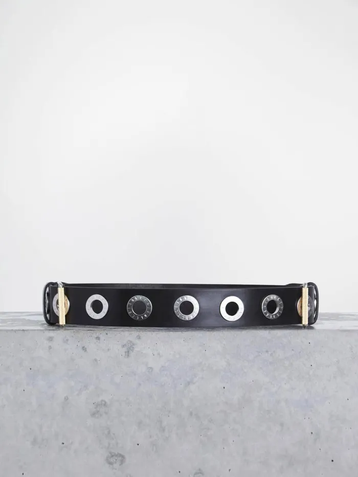 Dion Lee Belts MIRROR BUCKLE BELT Black 8211 Accessories