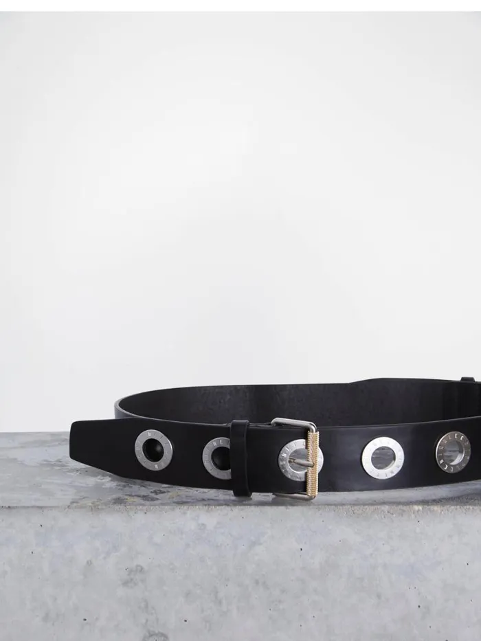 Dion Lee Belts MIRROR BUCKLE BELT Black 8211 Accessories