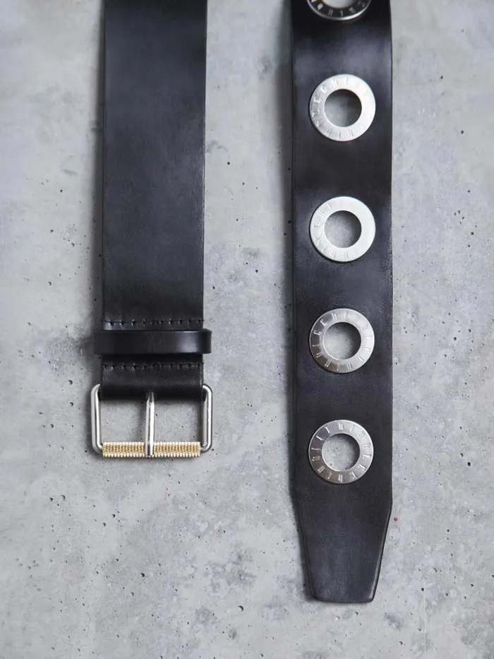 Dion Lee Belts MIRROR BUCKLE BELT Black 8211 Accessories