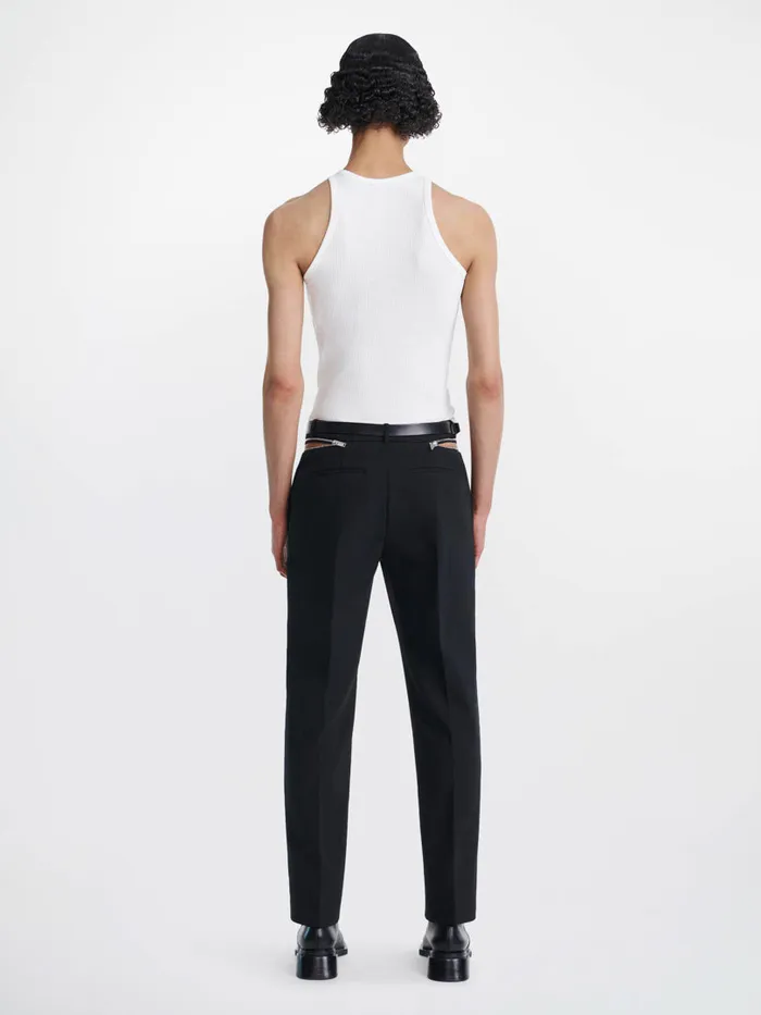 Dion Lee Core SLIM ZIP WAIST PANT Black 8211 Shop